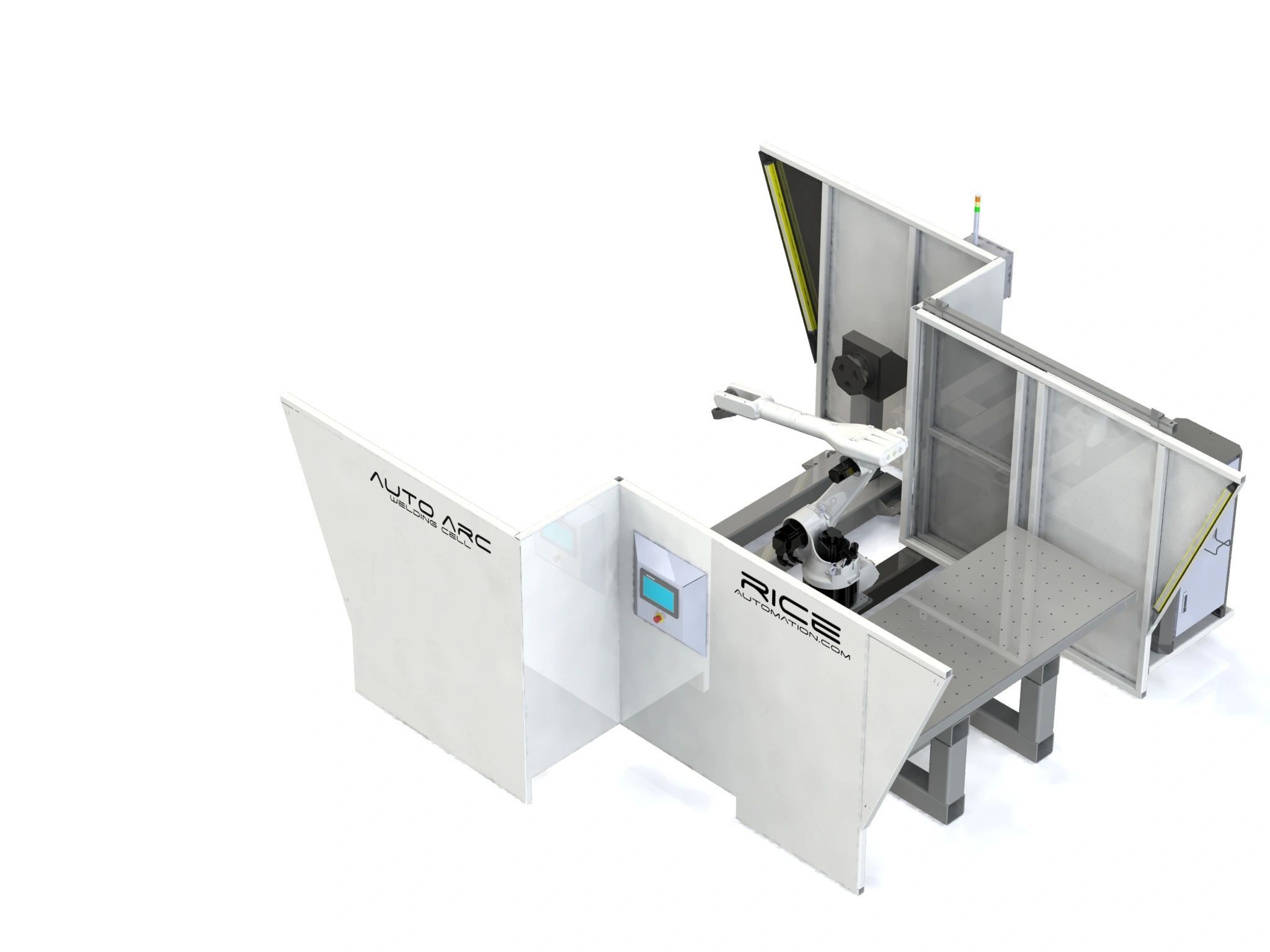 Rice Automation dual zone welding cell you can tour