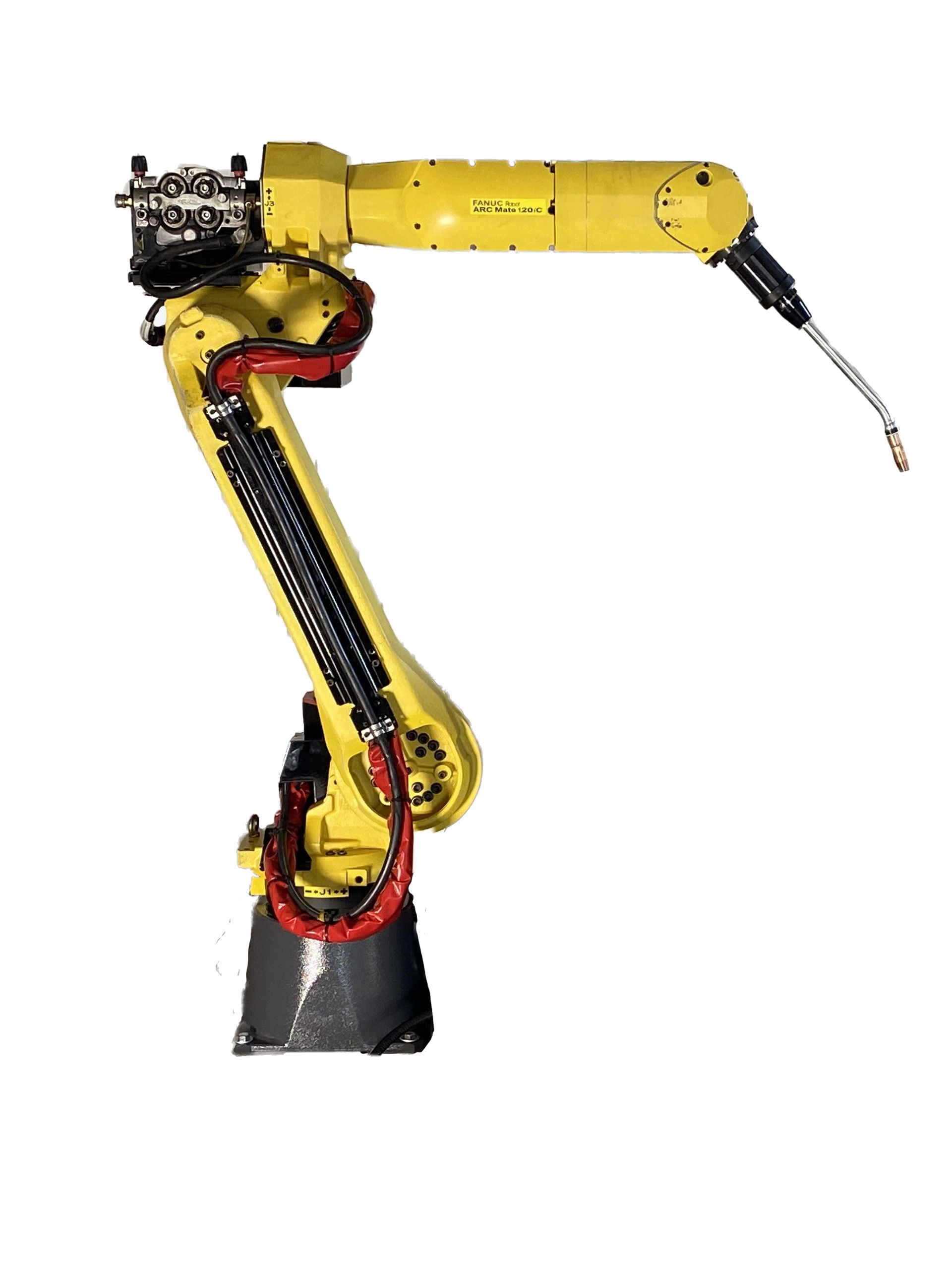 Fanuc ARC Mate 120iC welding robot used in a robotic welding cell